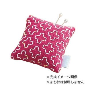 刺繍キット 刺し子(hidamari) 刺し子のピンクッション ピンク 98954