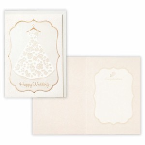 【ホールマーク】結婚祝いカード GWEホワイトウエディングドレス2