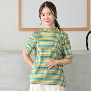 T 恤/上衣 针织衫 2024年 横条纹 高领 日本制造