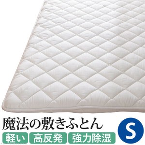 【直送可】吸湿する1枚で寝られるオールインワン敷布団 カラリフトン シングル