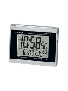 CASIO カシオ 置時計 電波時計 デジタルクロック ダブル電子音アラーム シルバー DQD-710J-8JF