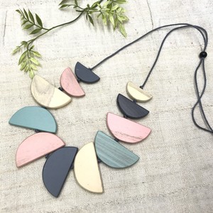 Wooden Chain Necklace Colorful