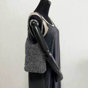 【Swaraj】MACRAME METALIC BAG（手編み）ワンハンドル