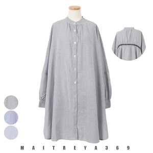 Button Shirt/Blouse Dolman Sleeve Oversized Stripe
