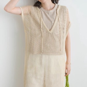 Sweater/Knitwear Knit Dress Openwork 2023 New