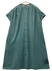 Button Shirt/Blouse Oversized Rayon Printed One-piece Dress