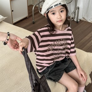 Kids' Short Sleeve T-shirt T-Shirt Stripe Summer Spring Kids Short-Sleeve