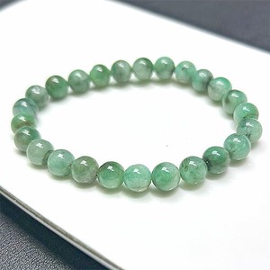 Gemstone Bracelet Emerald 7mm