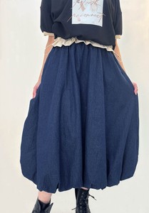 【20％off】裾バルーンデニムスカート