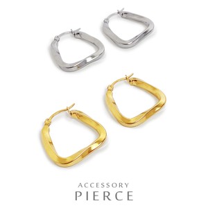 Pierced Earrings Gold Post Stainless Steel Stainless Steel