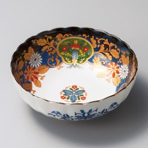 万寿菊6.8寸鉢　美濃焼　日本製 陶器
