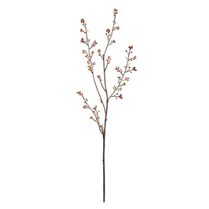 Artificial Plant Flower Pick Red Brown