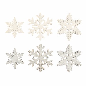 Store Material for Christmas sliver White Snowflake 3 ~ 4cm