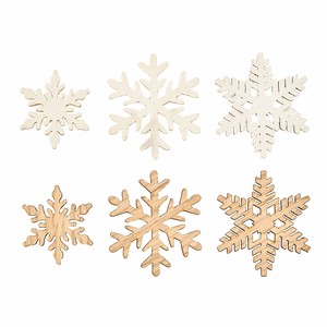 Store Material for Christmas White Snowflake Natural 3 ~ 4cm