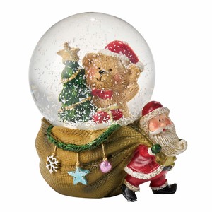 Handicraft Material Santa Claus Snow Dome Bear Clear 5cm