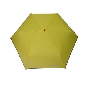 OUTDOOR PRODUCTS 無地パイピングミニ折傘 55cm イエロー 10002504