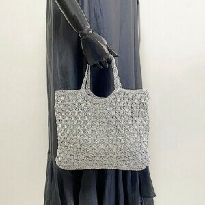 【Swaraj】MACRAME METALIC BAG（手編み）
