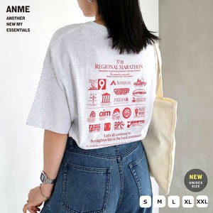 企業ロゴ プリント 半袖 Tシャツ