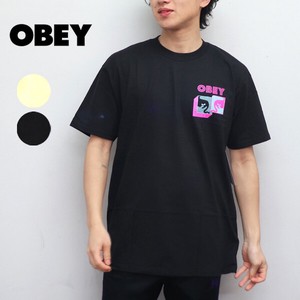 オベイ【OBEY】Post Modern Classic T-Shirt Tシャツ 半袖 バックプリント メンズ レディース
