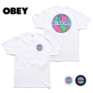 オベイ【OBEY】Obey Planet Classic T-Shirt Tシャツ 半袖 バックプリント メンズ レディース
