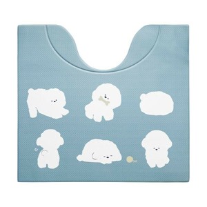 スキマにピタっ!PVCトイレマット　55×60cm ビションフリーゼ