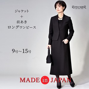Dress Suit black Formal One-piece Dress Simple Made in Japan