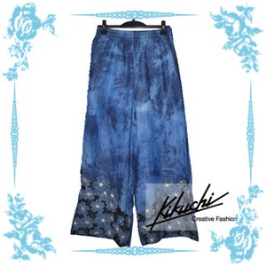 Full-Length Pant Floral Pattern Wide Pants 2024 NEW