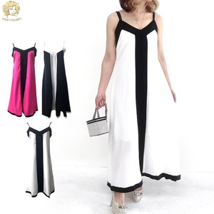 Casual Dress Color Palette Bicolor Camisole Spring/Summer Long One-piece Dress 2023 New