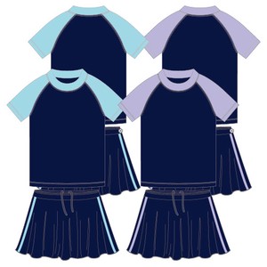 儿童泳装 短袖 喇叭裙 120cm ~ 170cm