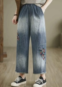 Denim Full-Length Pant Colorful Denim Pants 2024 Spring/Summer