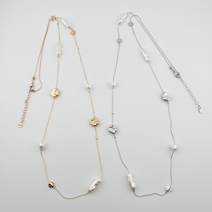 Silver Chain Pearl Design Necklace