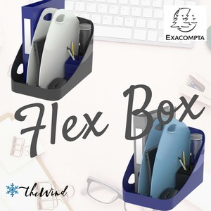 EXACOMPTA FLEX BOX 在宅 書類整理 ケース【全2色】（フランス・輸入・文房具・オフィス）