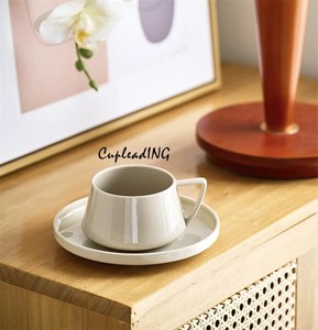 ＜人気商品＞INSスタイル 陶磁器カップ シンプル インスタント カップ皿 マグカップ デリケート セット