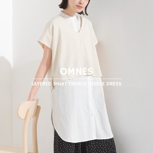 Loungewear Dress Nashiji Spring/Summer Layered French Sleeve One-piece Dress