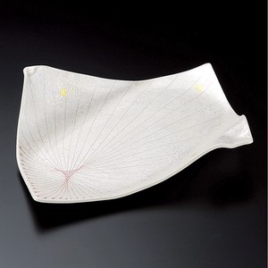 Mino ware Main Plate Origami Pink 8.5-sun Made in Japan