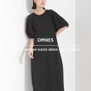 Casual Dress Lantern Sleeve Nashiji Spring/Summer One-piece Dress Short-Sleeve