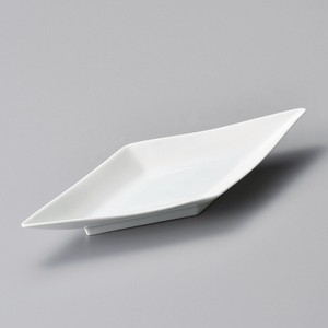 青磁菱型前菜皿 強化磁器  美濃焼　日本製