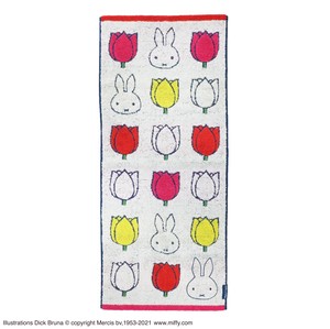 Face Towel Miffy Character Tulips Face