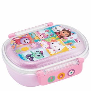 抗菌 ふわっとタイトランチボックス 小判型 360ml  ギャビーのドールハウス スケーター QAF2BAAG