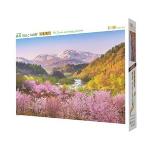 ジグソーパズル　日本風景　春茜 月山と大山桜　1000-910