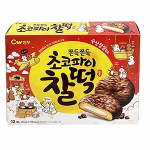 チョンウ 餅チョコパイ 258g ( 21.5gx12P) もちもちチョコパイ チャルトック 韓国お菓子