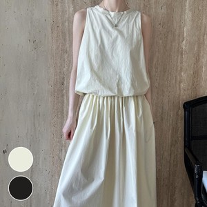 【2024春夏】セットアップ 裾バルーンノースリーブ&ロングスカート