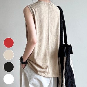 Button Shirt/Blouse Pullover Spring/Summer Sleeveless