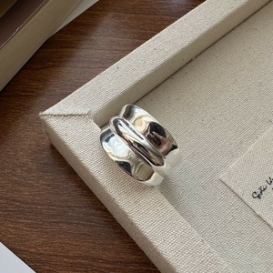 Silver-Based Ring sliver Oversized Spring/Summer Rings