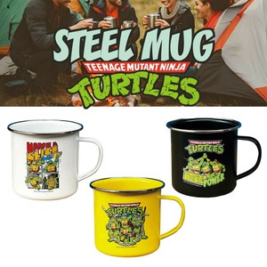 【亀が世界を救う！？】【大容量500ml☆】TURTLES STEEL MUG タートルズ スチール マグカップ