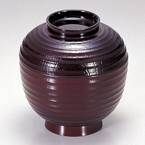 [A]チョーチン小吸椀 溜春慶　日本製　和食器 汁椀