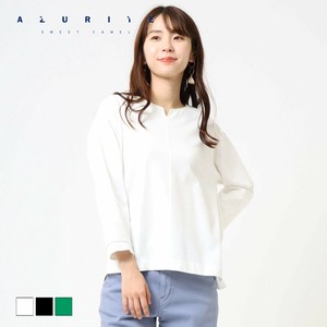 24秋冬BargenSALE Vol.1【2024秋冬新作】8分袖キーネックプルオーバー AZURITE/SCT143