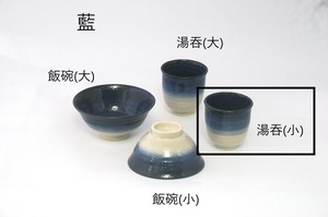 Hasami ware Japanese Teacup Small Indigo Made in Japan