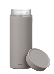 Water Bottle Gray Ceramic bottle Dishwasher Safe 350ml