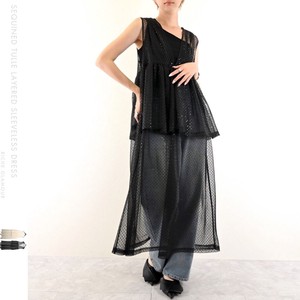 Casual Dress Tulle Layered Sleeveless One-piece Dress 【2024NEW】